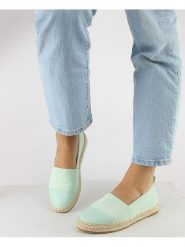 Foreverfolie Espadryle w kolorze miętowym rozmiar: 39. Zielone espadryle Foreverfolie, bez wzorów, bez obcasa, bez zapięcia. Za 76.03 zł.