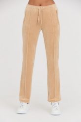 JUICY COUTURE Beżowe damskie spodnie dresowe Tina Track Pants, Rozmiar S. Brązowe spodnie dresowe Juicy Couture, s, bez wzorów, z dresówki. W wyprzedaży za 189.99 zł.