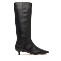 Kozaki LAUREN RALPH LAUREN. Czarne kozaki Lauren Ralph Lauren, bez obcasa, na szpilce, bez zapięcia. Za 1,299.00 zł.