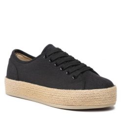 Espadryle Jenny Fairy. Czarne espadryle Jenny Fairy, bez wzorów, bez obcasa, bez zapięcia. Za 119.99 zł.