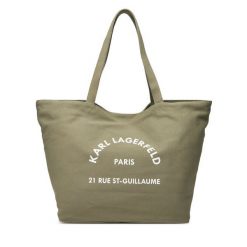 Torebka KARL LAGERFELD. Brązowe shopper KARL LAGERFELD, bez wzorów, bez dodatków. Za 219.99 zł.