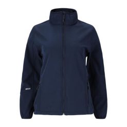 Softshell damski Whistler Covina. Niebieskie kurtki sportowe Whistler, xs, bez wzorów, z softshellu, bez kaptura, trekkingowe. Za 199.99 zł.