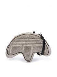 Adidas Torebka Trefoil Rhinestone KS9294 Srebrny. Szare torebki klasyczne Adidas, bez wzorów, ze skóry, bez dodatków. Za 349.99 zł.