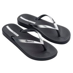 Klapki damskie Ipanema Anatomica Connect II. Szare klapki Ipanema, bez wzorów, bez obcasa. Za 99.86 zł.