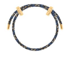 Bransoletka Liana, pozłacana, wielokolorowa w granatowych odcieniach. Bransoletki Lilou, pozłacane. Za 149.00 zł.