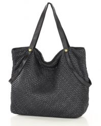 Shopperka MARCO MAZZINI czarna v244a. Czarne shopper bez wzorów, ze skóry, duże, bez dodatków. Za 607.05 zł.