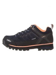 CMP Skórzane buty trekkingowe "Moon Low" w kolorze czarno-pomarańczowym rozmiar: 39. Czarne trekkingi CMP, z materiału, outdoorowe. Za 303.77 zł.