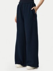Tommy Jeans Spodnie dresowe Script DW0DW23398 Granatowy Wide Leg. Niebieskie spodnie dresowe Tommy Jeans, l, bez wzorów, z bawełny. Za 449.99 zł.