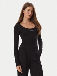 Guess Body V6BP12 K6916 Czarny Slim Fit. Czarne body Guess, xl, z aplikacjami, z bawełny. Za 214.99 zł.