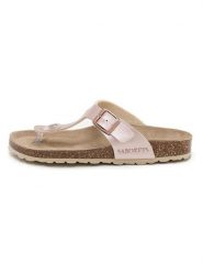 SABOKETS Japonki w kolorze jasnoróżowym rozmiar: 42. Różowe klapki SABOKETS, bez wzorów, z otwartym noskiem, bez obcasa. Za 126.99 zł.