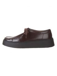Clarks Skórzane trzewiki "Torview" w kolorze brązowym rozmiar: 38. Brązowe półbuty sznurowane Clarks, bez wzorów, eleganckie, bez obcasa, bez zapięcia. Za 319.95 zł.