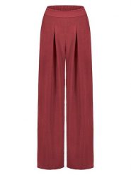 Sublevel Spodnie w kolorze czerwonym rozmiar: M. Czerwone spodnie materiałowe Sublevel, m, bez wzorów, z materiału, z podwyższonym stanem. Za 82.99 zł.