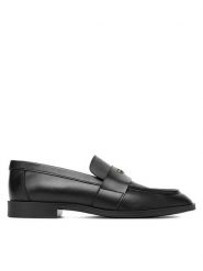 Gino Rossi Lordsy C-MANU-25552PE Czarny. Czarne lordsy Gino Rossi, bez wzorów, ze skóry, bez obcasa, bez zapięcia. Za 279.99 zł.