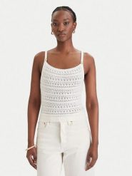 Guess Sweter W6GR11 Z0593 Biały Regular Fit. Białe swetry Guess, xs, z aplikacjami, z syntetyku, bez ramiączek. Za 329.99 zł.