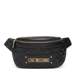 Saszetka nerka LOVE MOSCHINO. Czarne torebki klasyczne Love Moschino, bez wzorów, bez dodatków. Za 689.99 zł.