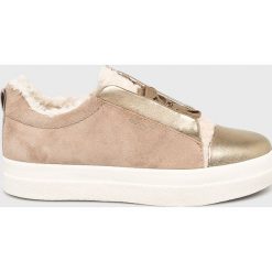 Gant - Buty Amanda. Brązowe obuwie sportowe GANT, z materiału, bez zapięcia. W wyprzedaży za 269.90 zł.