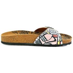 Calceo Klapki ze wzorem rozmiar: 36. Klapki Calceo, bez wzorów, z materiału, z otwartym noskiem, bez obcasa. Za 128.55 zł.