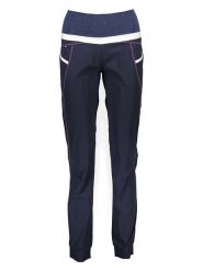 Crazy Spodnie funkcyjne w kolorze granatowo-białym rozmiar: S. Niebieskie spodnie dresowe Crazy, s, bez wzorów, z materiału. Za 118.28 zł.