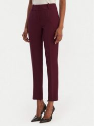 HUGO Spodnie materiałowe Hedima-1 50544742 Fioletowy Slim Fit. Fioletowe spodnie materiałowe Hugo, bez wzorów, z materiału. Za 599.99 zł.