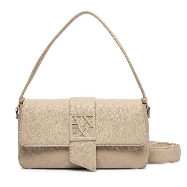 Torebka Armani Exchange. Brązowe torebki klasyczne Armani Exchange, bez wzorów, bez dodatków. Za 629.99 zł.