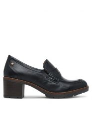 Pikolinos Półbuty W7H-3873 Czarny. Czarne czółenka Pikolinos, bez wzorów, ze skóry, bez obcasa, na obcasie, bez zapięcia. Za 659.99 zł.