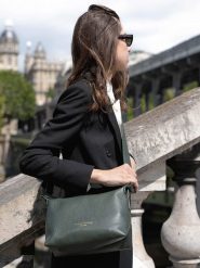 Maison héritage PARIS Skórzana torebka "Mini July" w kolorze antracytowym - 30 x 16 x 13 cm rozmiar: onesize. Czarne torby na ramię Maison héritage PARIS, bez wzorów, z materiału, na ramię, bez dodatków. Za 217.99 zł.