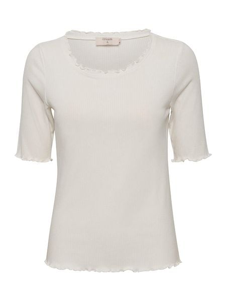 Cream Bluzka "Ribba" w kolorze białym rozmiar: XXL. Białe bluzki Cream, xxl, bez wzorów, prążkowane, bez kołnierzyka, bez ramiączek. Za 61.17 zł.