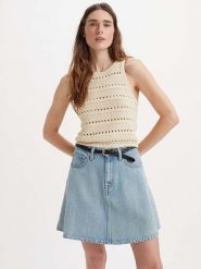 Levi's Top w kolorze beżowym rozmiar: S. Brązowe topy Levi's®, s, bez wzorów, z bawełny, bez kołnierzyka, bez ramiączek. Za 114.44 zł.