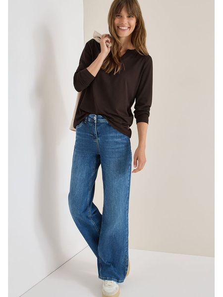 Cecil Koszulka w kolorze brązowym rozmiar: S. Brązowe bluzki Cecil, s, bez wzorów, bez kołnierzyka, bez ramiączek. Za 82.99 zł.