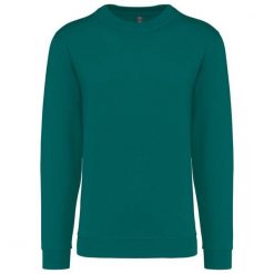 Bluza z okrągłym dekoltem Kariban. Niebieskie bluzy KARIBAN, l, bez wzorów, z bawełny, bez kaptura. Za 128.50 zł.