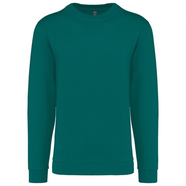 Bluza z okrągłym dekoltem Kariban. Niebieskie bluzy KARIBAN, l, bez wzorów, z bawełny, bez kaptura. Za 123.50 zł.