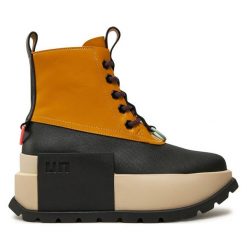 Botki United Nude. Brązowe botki United Nude, bez wzorów, bez obcasa, na koturnie, bez zapięcia. Za 1,599.00 zł.