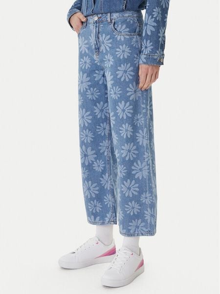 Roxy Jeansy Boogie Night ERJDP03323 Niebieski Wide Leg. Niebieskie jeansy Roxy, bez wzorów. Za 369.99 zł.