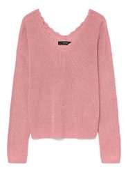 Vero Moda Sweter w kolorze jasnoróżowym rozmiar: S. Różowe swetry Vero Moda, s, bez wzorów, bez ramiączek. Za 136.78 zł.