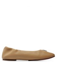 Tommy Hilfiger Baleriny Th Elevated Elastic Ballerina FW0FW07882 Khaki. Brązowe baleriny TOMMY HILFIGER, bez wzorów, ze skóry, bez obcasa. Za 529.99 zł.