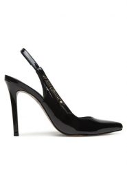 Just Cavalli Sandały 78RA3S02 ZSA38 Czarny. Czarne sandały Just Cavalli, bez wzorów, ze skóry, bez obcasa, na szpilce, bez zapięcia. Za 739.99 zł.
