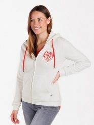 KEY LARGO Bluza "Sweet Apple" w kolorze białym rozmiar: M. Białe bluzy KEY LARGO, m, bez wzorów, bez kaptura. Za 95.69 zł.