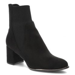 Czarne Botki Marco Tozzi Eleganckie Skórzane Buty Na Obcasie. Czarne botki Marco Tozzi, bez wzorów, z gumy, bez obcasa, na obcasie, bez zapięcia. Za 239.90 zł.