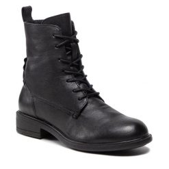 Botki Geox. Czarne botki Geox, bez wzorów, bez obcasa, na płaskiej podeszwie, bez zapięcia. Za 639.99 zł.