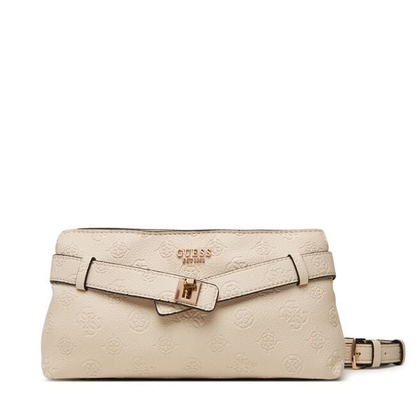 Torebka Guess. Brązowe listonoszki Guess, z aplikacjami, bez dodatków. Za 544.99 zł.
