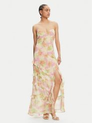 BARDOT Sukienka wieczorowa 59419DB1 Kolorowy Regular Fit. Sukienki Bardot, bez wzorów, z syntetyku, wizytowe, bez kołnierzyka, bez ramiączek. Za 469.99 zł.