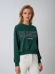 Weekday Bluza w kolorze zielonym rozmiar: M. Zielone bluzy Weekday, m, bez wzorów, bez kaptura. Za 48.05 zł.