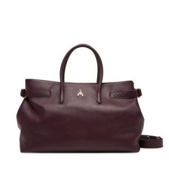 Torebka Patrizia Pepe. Fioletowe shopper Patrizia Pepe, bez wzorów, bez dodatków. Za 1,999.00 zł.