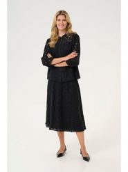 Cream Bluzka w kolorze czarnym rozmiar: 34. Czarne bluzki Cream, bez wzorów, z koronki, bez kołnierzyka, bez ramiączek. Za 126.99 zł.