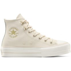 Buty sportowe Converse Chuck Taylor As Lift. Czerwone obuwie sportowe Converse, ze skóry, bez zapięcia, na fitness i siłownię. Za 690.00 zł.