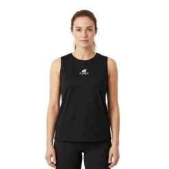 Active Top Merino 140. Czarne koszulki sportowe FJORK MERINO, bez wzorów, z wełny, bez ramiączek, do jazdy konnej. Za 189.00 zł.