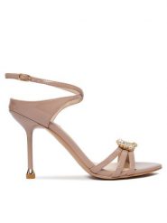 Liu Jo Sandały Tracy 03 SA6071 EX004 Beżowy. Brązowe sandały Liu Jo, bez wzorów, ze skóry, bez obcasa, na szpilce, bez zapięcia. Za 769.99 zł.