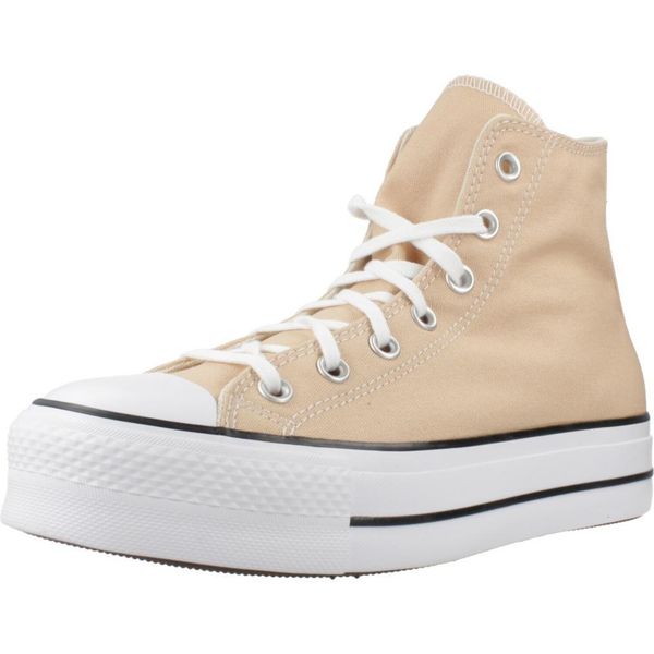 Buty CONVERSE CHUCK TAYLOR ALL STAR LIFT HI Pomarańczowy. Brązowe obuwie domowe Converse, bez wzorów, z tkaniny, bez zapięcia. Za 369.99 zł.