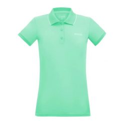 Damska koszulka polo Regatta Remex II Active. Zielone bluzki Regatta, bez wzorów, bez kołnierzyka, bez ramiączek. Za 166.50 zł.