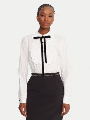 Luisa Spagnoli Koszula Luli 542457 Biały Regular Fit. Białe koszule LUISA SPAGNOLI, bez wzorów, z bawełny, bez kołnierzyka, bez ramiączek. Za 1,189.00 zł.